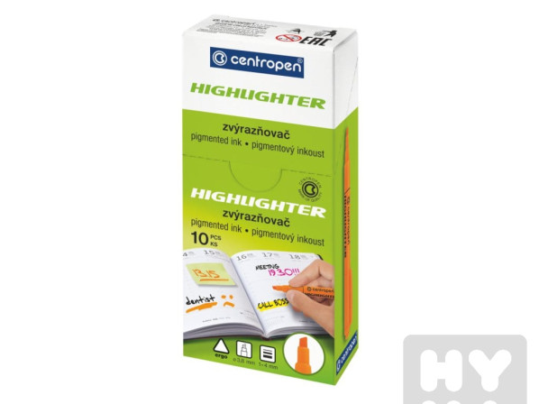 detail Centropen Zvýrazňovač 8722 růžový 1-4mm