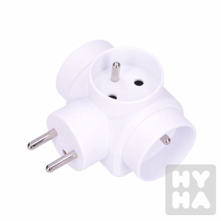 detail Solight Rozbočka 3x10A bílá