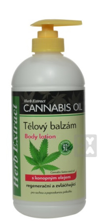 detail Herb extract 500ml tělový balzám s konopným olej