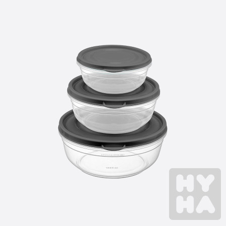 detail Lock&Fresh round cacuum cont. set 3ks 400/800/1350ml