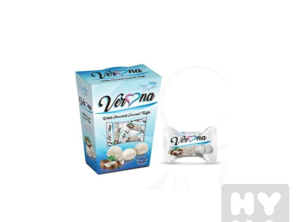 detail Verona 250g white chocolate coconut truffle