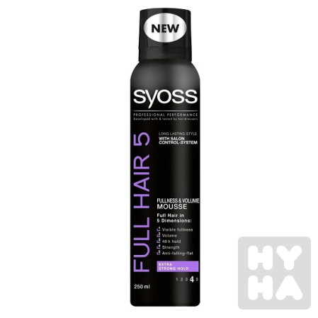 detail Syoss ztužovací pěna 250ml Extra strong 5