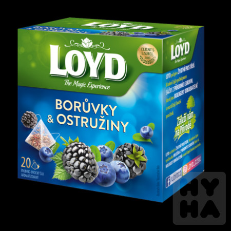 detail Loyd 40g caj Boruvky a ostruziny