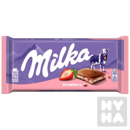 detail Milka 100g Jahoda