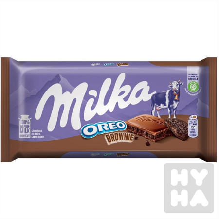 detail Milka 100g Oreo Brownie