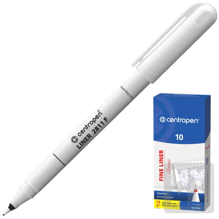 detail Centropen Popisovač 2811 černý stopa 0,3mm