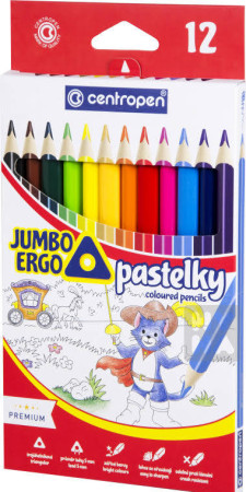 detail Centropen Pastelky 12ks Jumbo Ergo