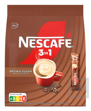 detail Nescafe 3in1 brown sugar 10x16,5g