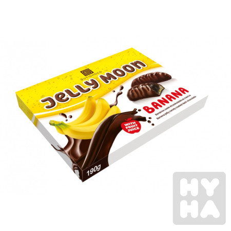 detail Gutichoco Jelly Moon 190g želé s Banán v čokoládě