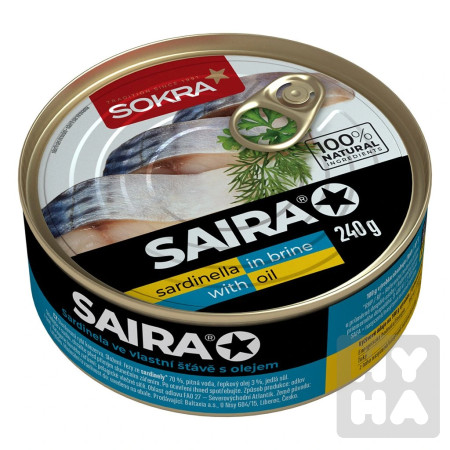 detail Sokra Saira 240g Sardinela ve vlast.stave