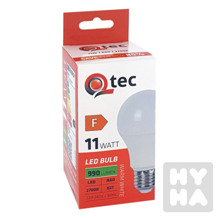 detail Qtec 11W A60 990lm 2700K warm white