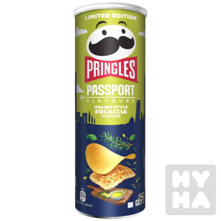 detail Pringles 165g italian passport Focaccia