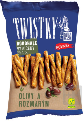 detail Twistky pečené 180g olive a rozmarýn
