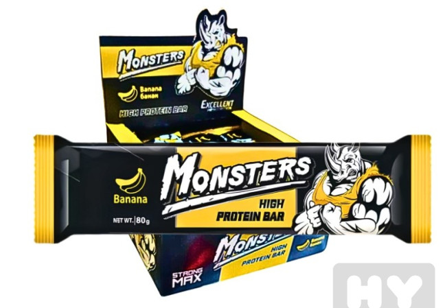 detail Monsters proteinová tyčinka 80g Banánová