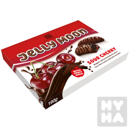 detail Gutichoco Jelly Moon 190g želé s Višní v čokoládě
