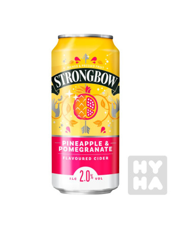 detail Strongbow 440ml plech pineapple+pomegra.