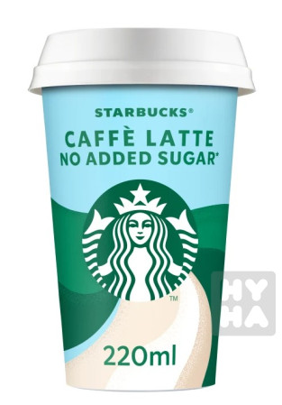 detail Starbucks 220ml Caffe Latte no added sugar CUP