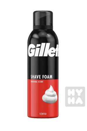 detail Gillette 200ml Pěna Regular original