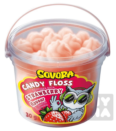 detail SOVORA cukrová vata 30g Strawberry