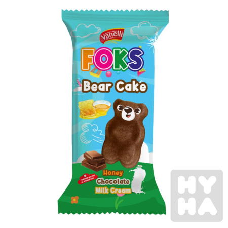detail Vanelli Bear Cake 40g Honey chocolate milk cream