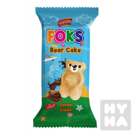 detail Vanelli Bear Cake 40g Cacao cream