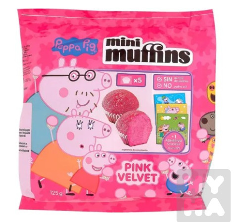 detail Mini muffins Peppa Pig 125g Pink Velvet