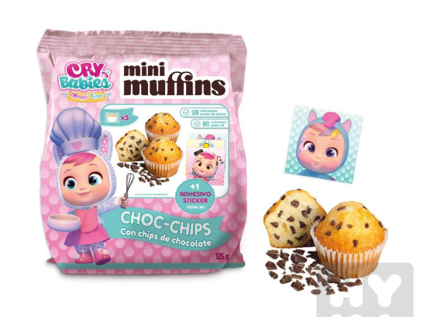 detail Mini muffin Cry Babies 125g s kousky čokolády