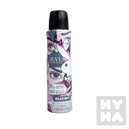 detail Playboy deodorant 150ml Sexy so what