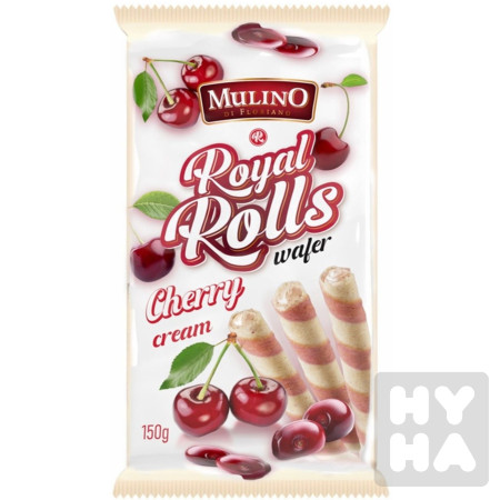detail Mullino Royal Rolls wafer 150g Cherry