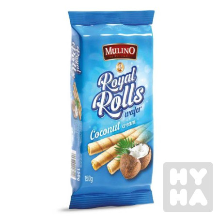 detail Mullino Royal Rolls wafer 150g Coconut