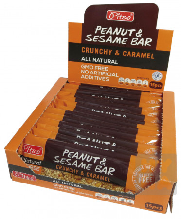 detail Pitso Caramel bar Peanut a sesame 45g/15ks