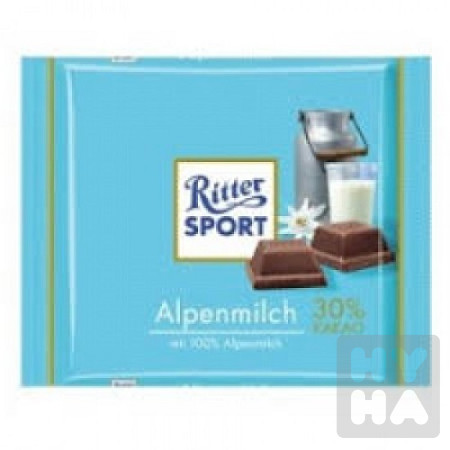detail Ritter Sport 100g Alpenmilch