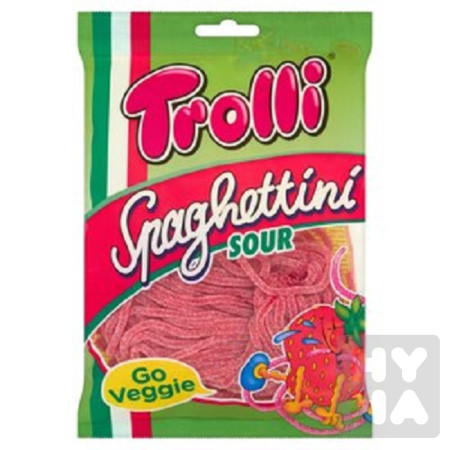 detail Trolli Spaghettini 200g Jahoda sour