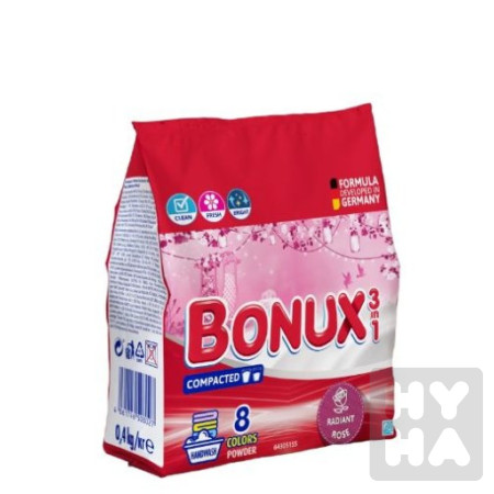 detail Bonux 0,4kg prášek Color manual rose