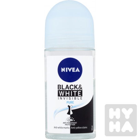 detail Nivea roll 50ml Black a white invi. pure