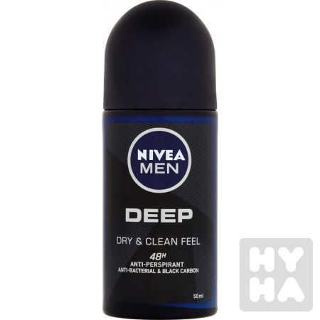detail Nivea roll 50ml Men Deep black carbon dark wood