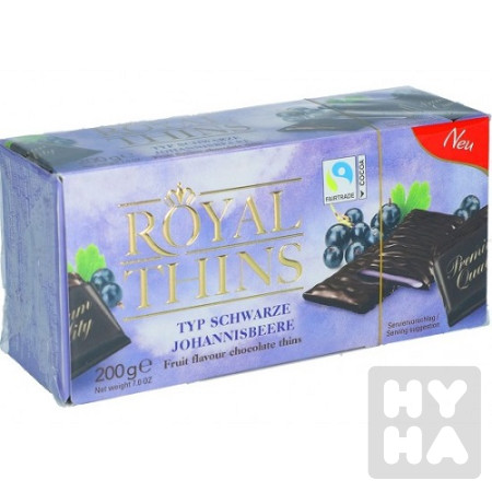 detail Royal Thins 200g Černý rybíz