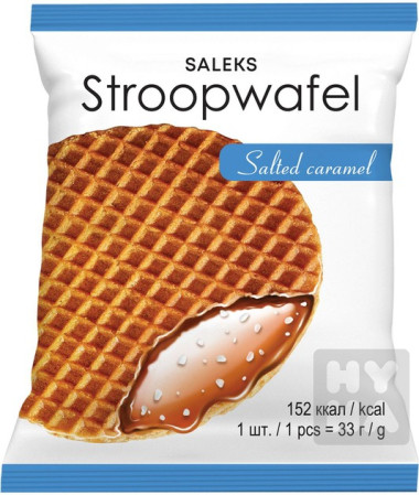 detail Stroopwafel 30g s náplní slaného karamelu