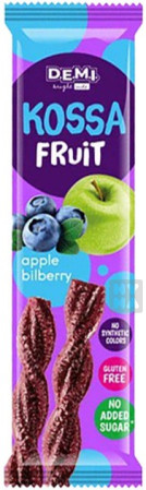 detail Kossa fruit se šťávou 15g Borůvka