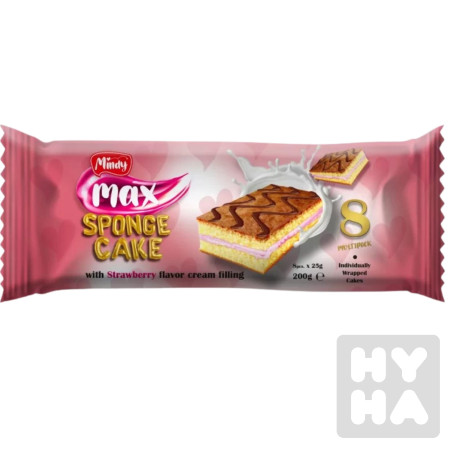 detail Mindy sponge cake 180g Jahoda