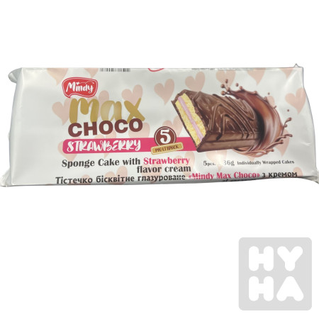 detail Mindy choco sponge cake 180g Jahoda