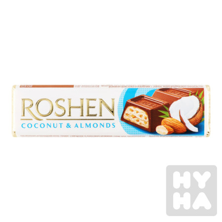 detail Roshen 38g tyčinka s mandlemi a kokosovou