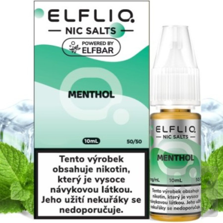 detail Elflio nic salts 10ml Menthol