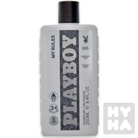 detail Playboy sprchový gel 250ml uni my rules 3in1