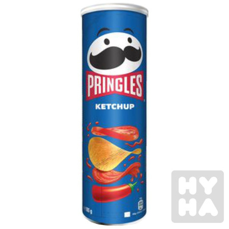 detail Pringles 185g ketchup