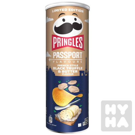 detail Pringles 165g Passport black truffle a butter