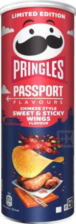detail Pringles 165g Passport sweet a sticky wings