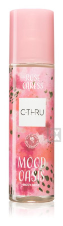 detail C.THRU 200ml body mist rose caress