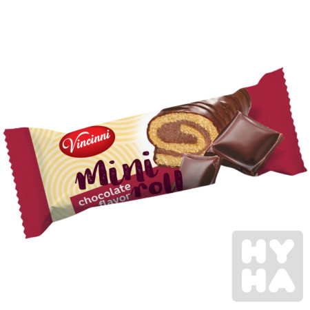 detail Vincinni mini roll 30g chocolate