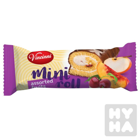 detail Vincinni mini roll 30g assorted fruits/27ks